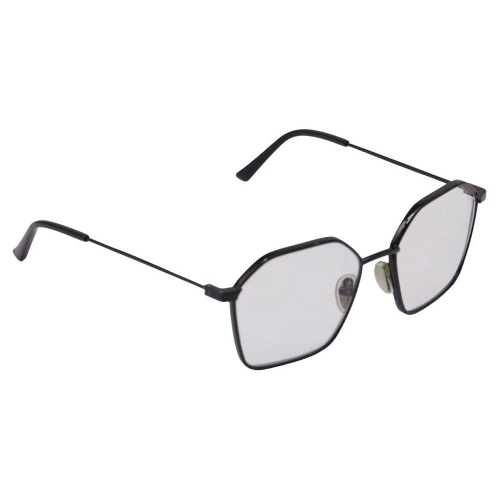 Balenciaga BB0198O Hexagon-Framed Eyeglasses in Black Metal - Picture 2 of 9